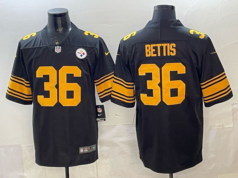 2026 Men Pittsburgh Steelers #36 Bettis Black Nike Limited NFL Jersey style 001